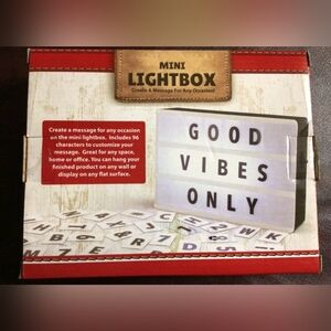 Mini Lightbox with Letters